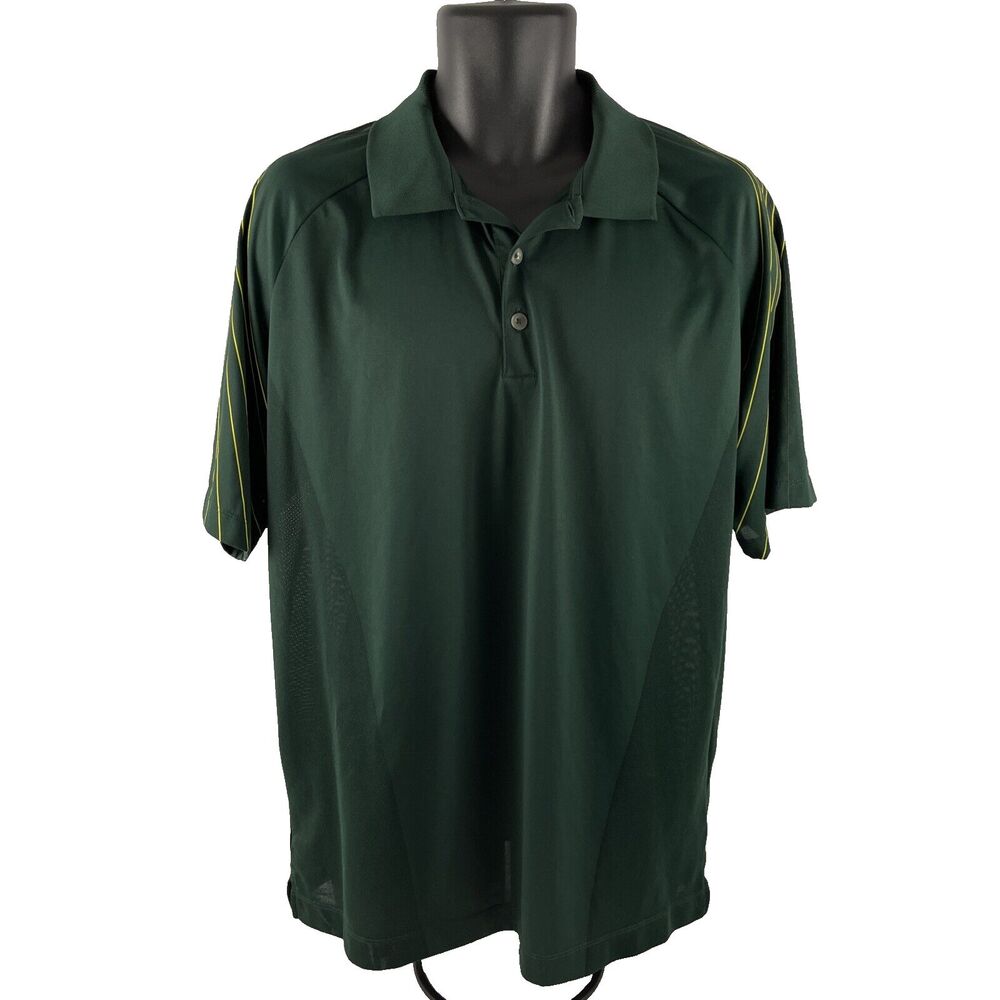 Mens Nike Golf Dri-Fit Mesh Short Sleeve Polo Shirt‎ Sz L Green